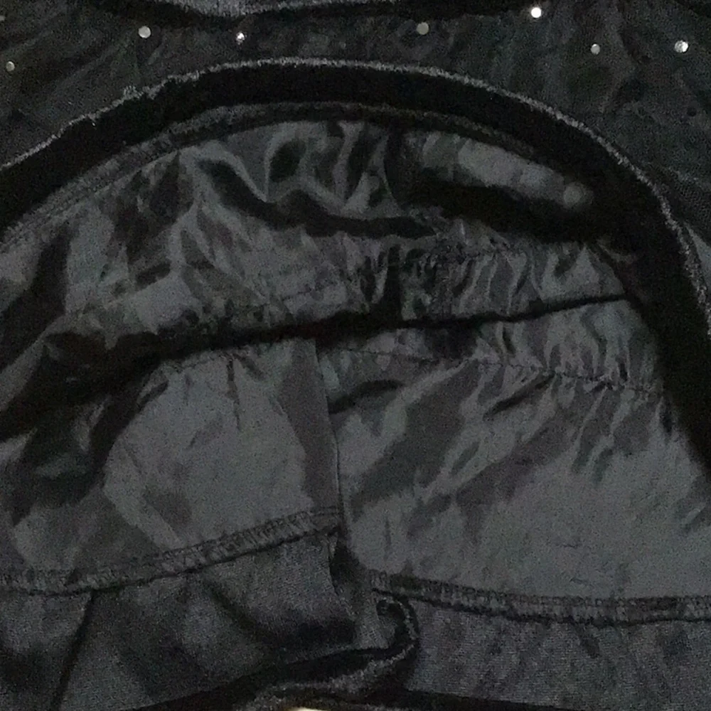 Girls‎ Black Velour Ruffled Sparkly Sequin Tulle Party Dressy Dress Sz 4-5